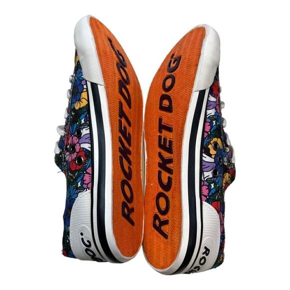 Rocket Dog Women’s 8.5 Jazzin Flower Frenzy Lace Up Beach Shoe Sneaker - Picture 7 of 9